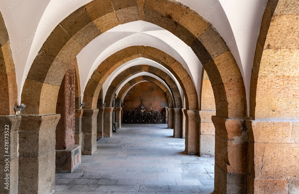 Arches of the church 