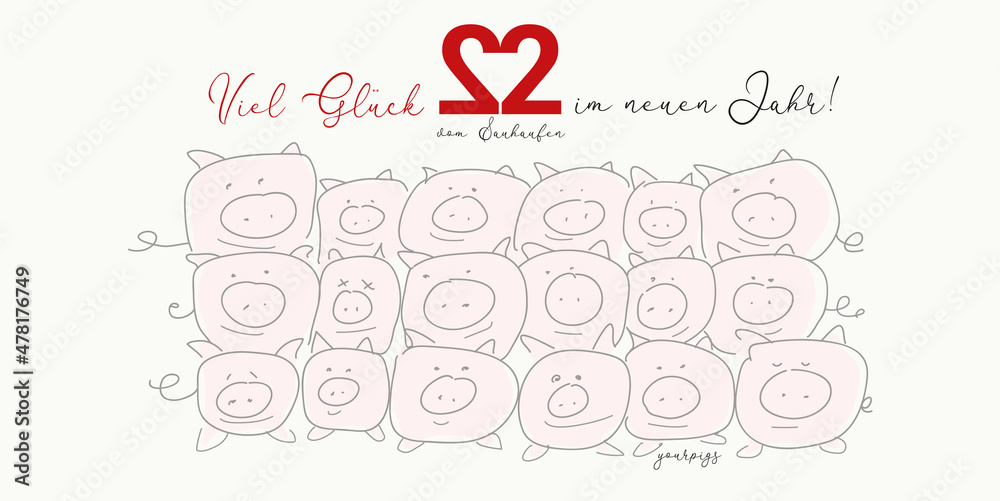 Ausmalbilder für den Jahreswechsel: Kreative Neujahrsgrüße zum Selbergestalten