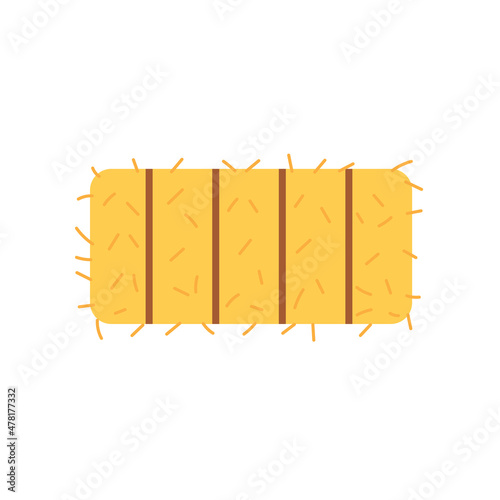 Rectangular yellow haystack