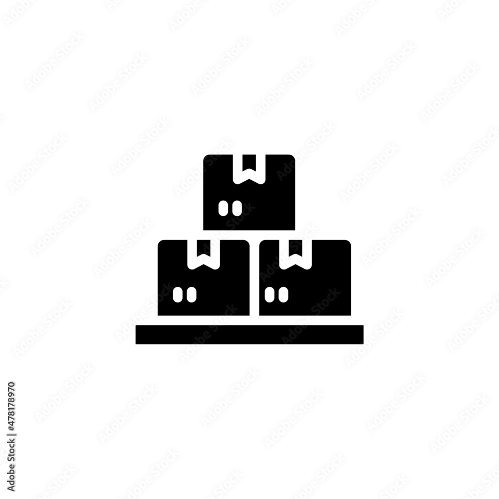 delivery pack cardboard icon designed in solid style in delivery icon theme delivery pack cardboard icon designed in solid style in delivery icon theme