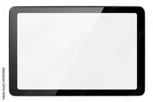 Fotografie, Obraz Tablet with blank screen, isolated on white background