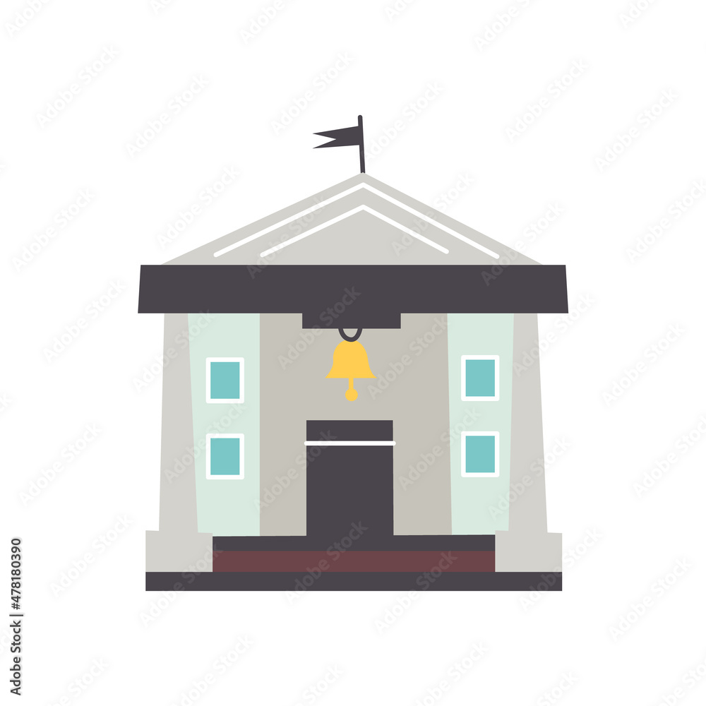 Vector court building Vector court building