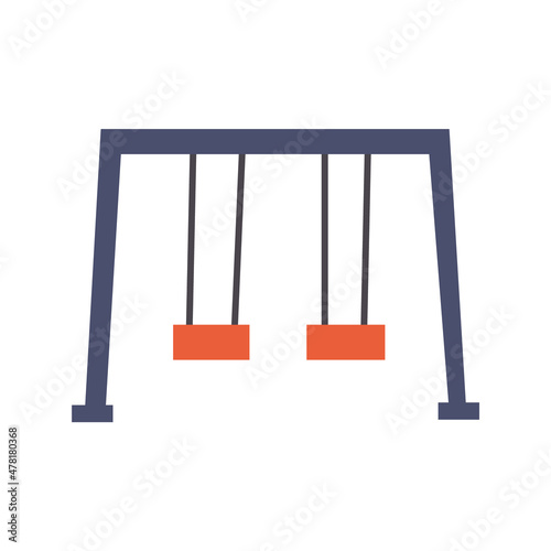 Vector child's swing