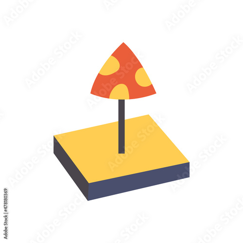 Vector children's sandbox