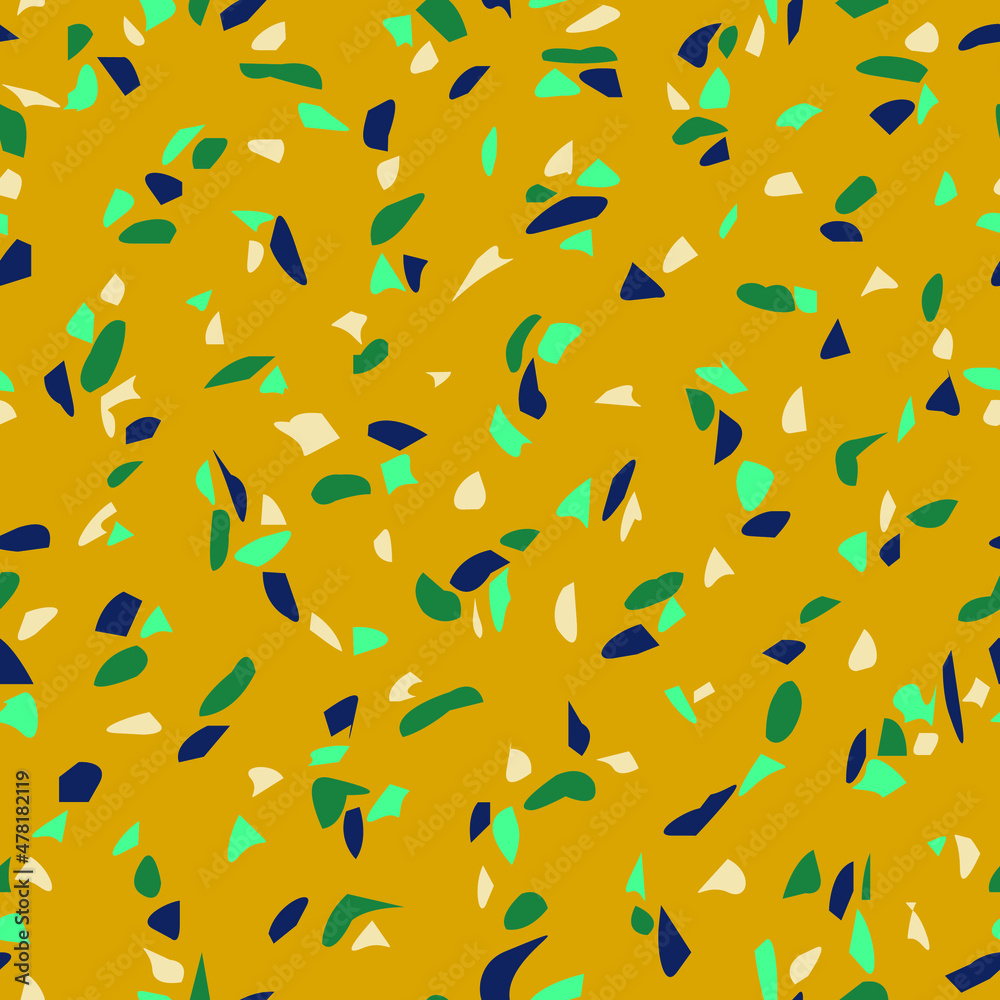 Vector seamless abstract pattern, terrazzo. 