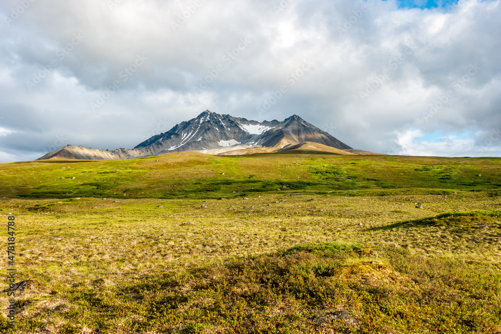 Travelling above the tree line in Alaska's Northern Talkeetna Mountains, a backpacking expeditionmoves between spectacular yet unnamed peaks. Travelling above the tree line in Alaska's Northern Talkeetna Mountains, a backpacking expeditionmoves between spectacular yet unnamed peaks.
