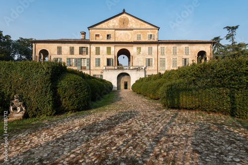 entrance to a decadent aristocratic villa