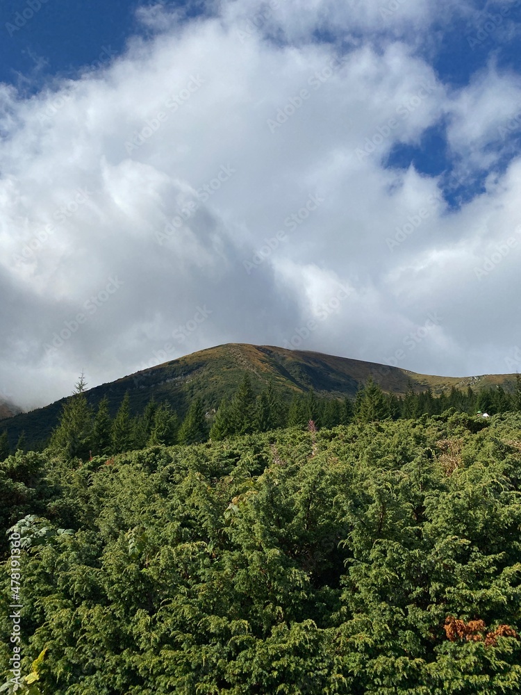 Fototapeta premium clouds over the mountain