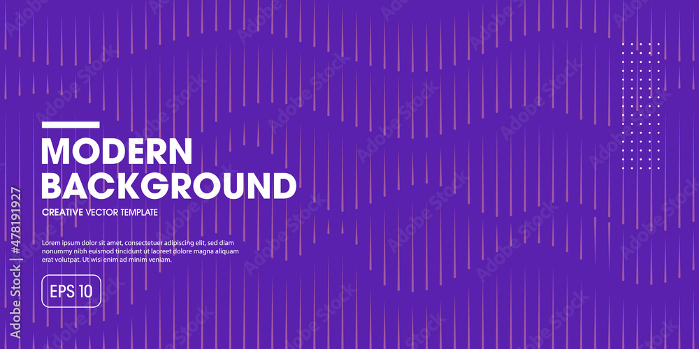 Naklejka premium Minimal geometric banner with gradient lines. Vector presentation template.