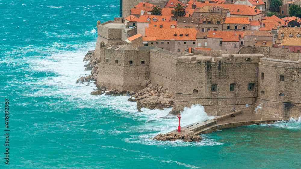 Dubrovnik storm Sirocco