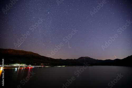 Quadrantids Meteor On The Lake © Nattawat