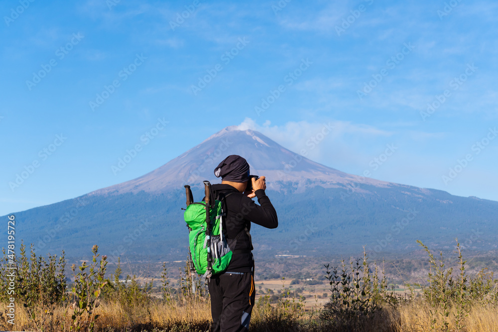 shot of a man standing outdoors in nature