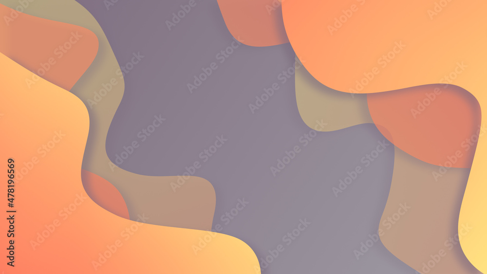 Waves gradient abstract background on the left and right corner of calming coral peach and gray colors of 2022 year concept with smooth movement and copy space Waves gradient abstract background on the left and right corner of calming coral peach and gray colors of 2022 year concept with smooth movement and copy space
