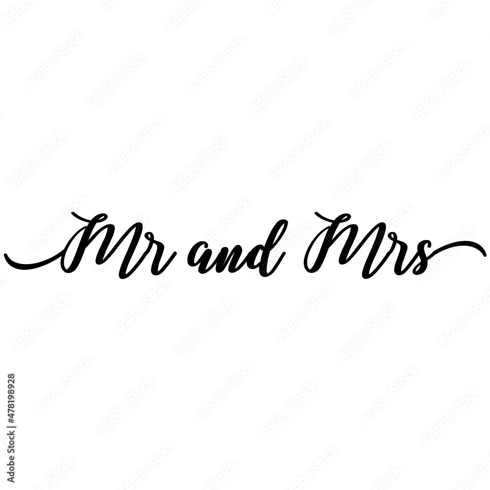 Mr and Mrs svg