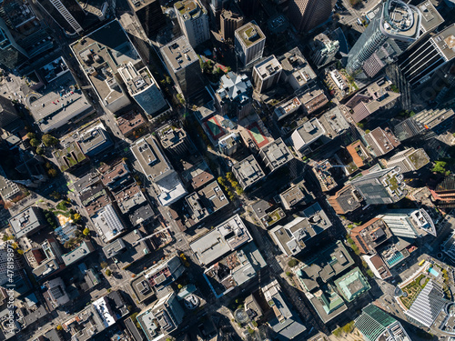 Stock aerial photo of Downtown Vancouver, Canada © Overflightstock