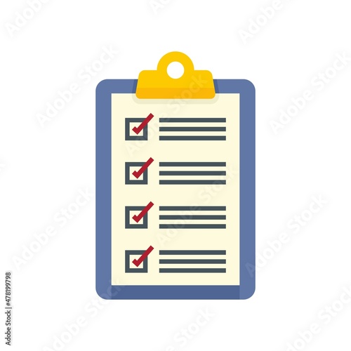 Measles pacient clipboard icon flat isolated vector