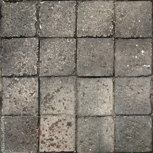old concrete pavers texture
