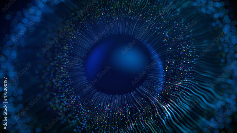 Concept of Futuristic Digital Biometric Security Screening of a Human Eye or Iris
Concept of Futuristic Digital Biometric Security Screening of a Human Eye or Iris