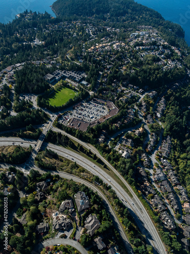 Stock aerial photo of Caulfield West Vancouver, Canada