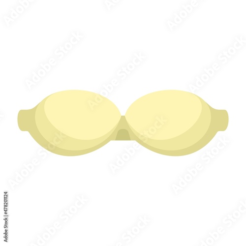Boobs bra icon flat isolated vector