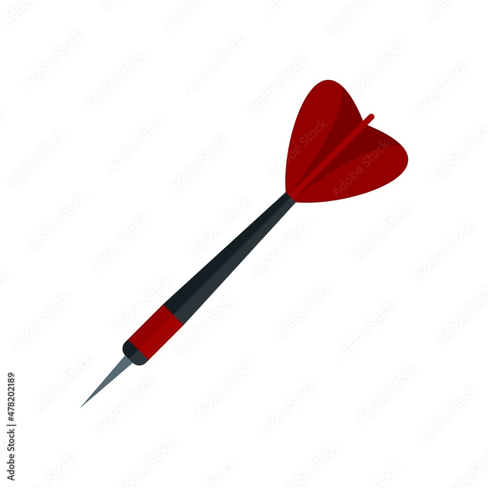 Hunting darts icon flat isolated vector Hunting darts icon flat isolated vector