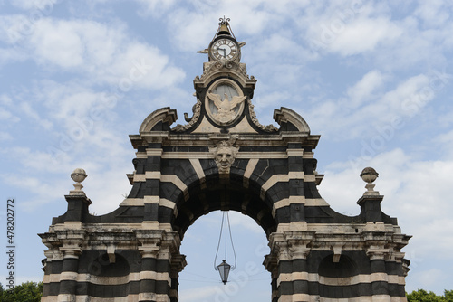Porta Garibaldi at the Palastro square, Catania