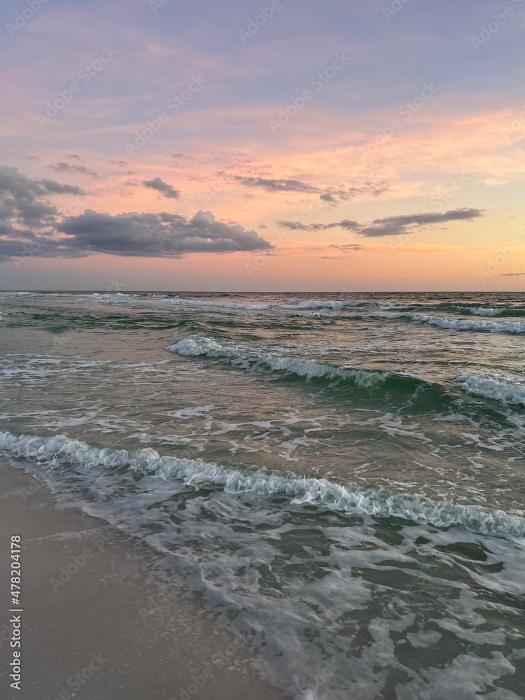 Pastel sunset over Gulf of Mexico Florida 