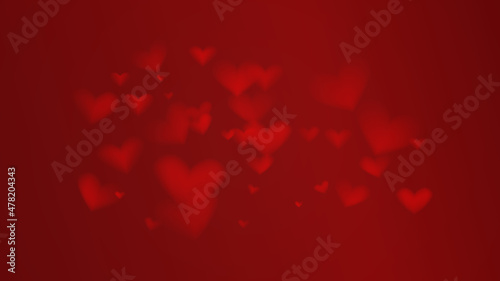 simple background with highlights in the form of hearts