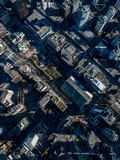 Stock aerial photo of Vancouver Downtown Core, Canada