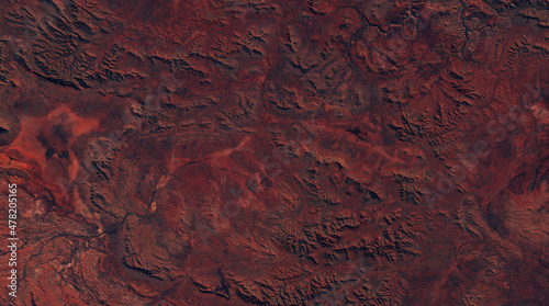 Karijini National Park, Western Australia, Australia. satellite image. contains modified Copernicus Sentinel data