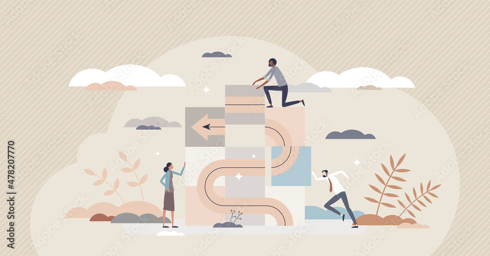 © VectorMine - Project strategy planning or business management teamwork tiny person concept. Choosing successful strategy together for organization development and growth vector illustration. Change vision or goals © VectorMine - Project strategy planning or business management teamwork tiny person concept. Choosing successful strategy together for organization development and growth vector illustration. Change vision or goals