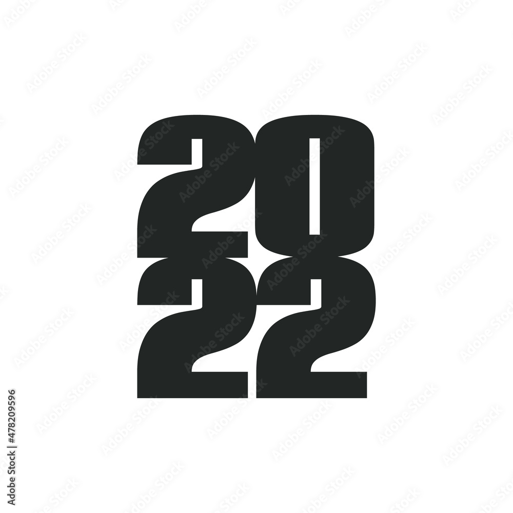 2022 stacked year date image. Clipart image 2022 stacked year date image. Clipart image