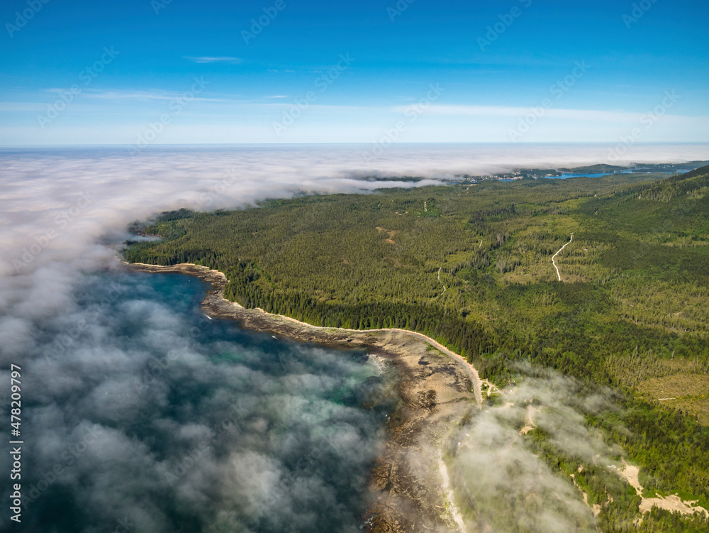 Stock Aerial Photo of Ucluelet Barkley Sound Vancouver Island BC, Canada Stock Aerial Photo of Ucluelet Barkley Sound Vancouver Island BC, Canada