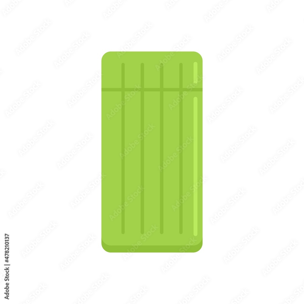 Pillow inflatable mattress icon flat isolated vector Pillow inflatable mattress icon flat isolated vector