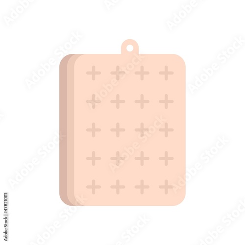 Bed inflatable mattress icon flat isolated vector