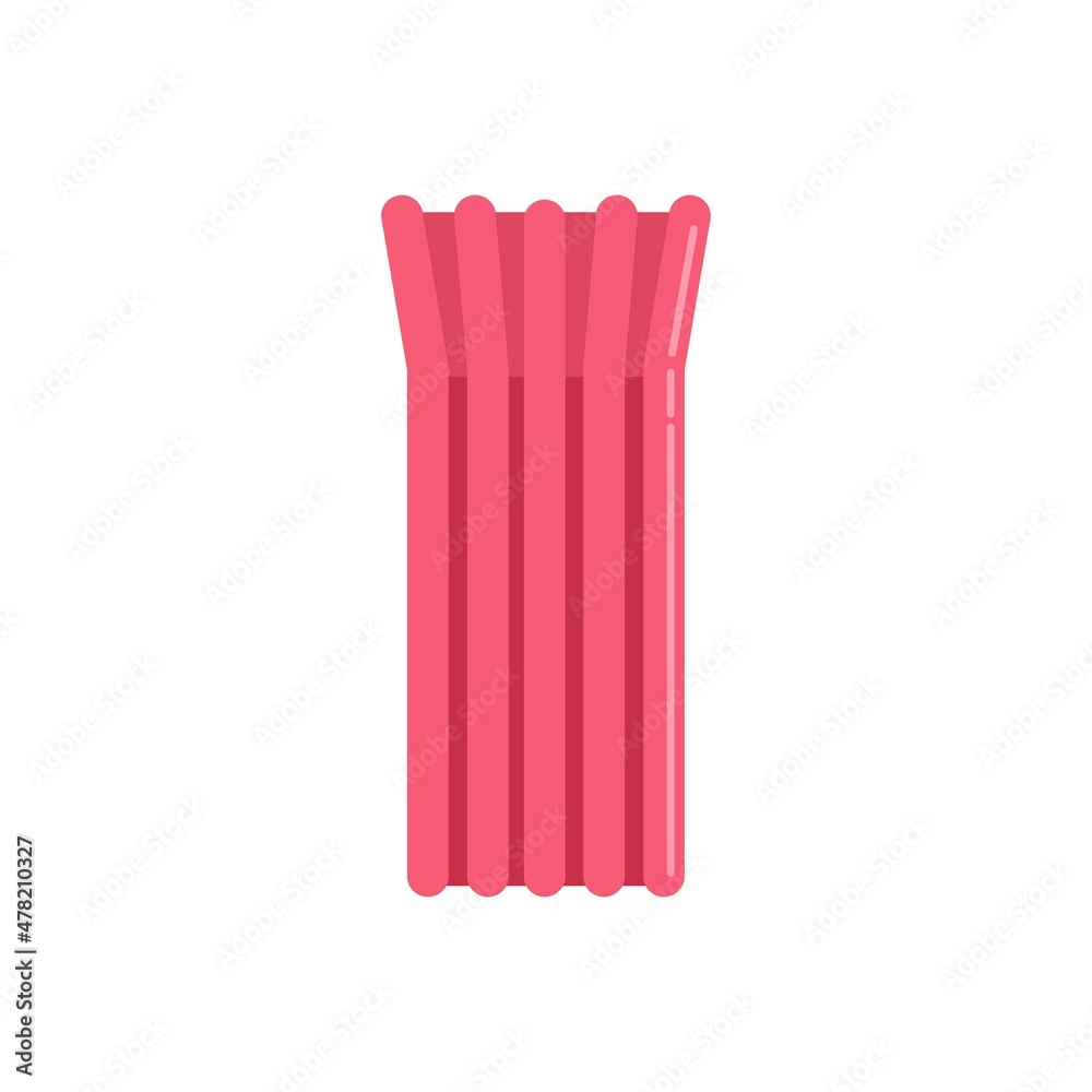 Holiday inflatable mattress icon flat isolated vector Holiday inflatable mattress icon flat isolated vector