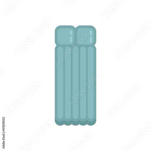 Joy inflatable mattress icon flat isolated vector