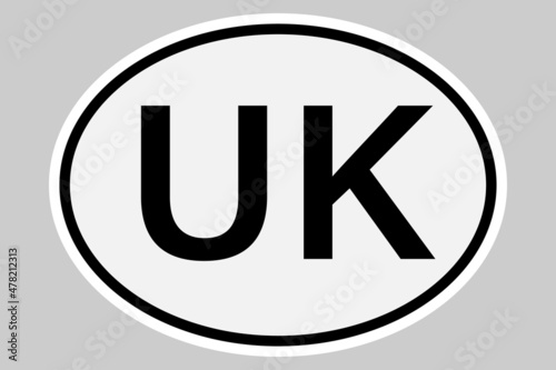 United Kingdom international vehicle registration code