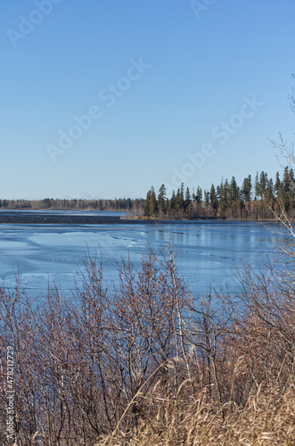 Frozen Astotin Lake in Mid November