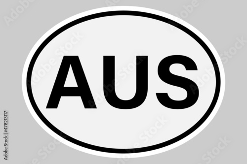 Australia international vehicle registration code