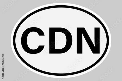 Canada international vehicle registration code