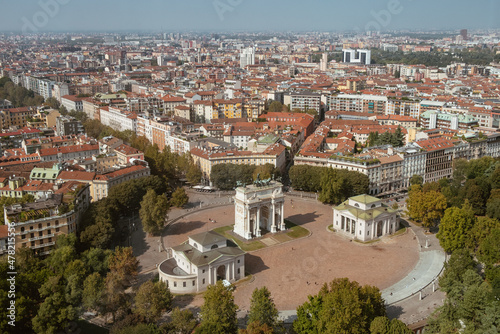 Milan view from above