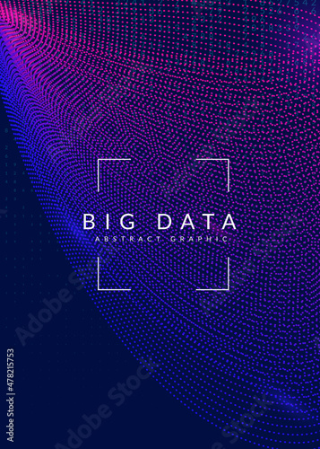 Digital technology abstract background. Artificial intelligence, deep learning and big data concept.