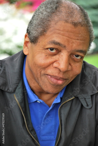 African american male expressions outside.