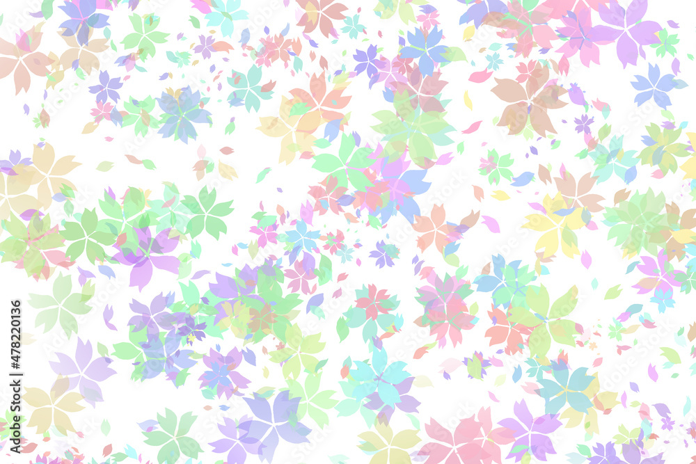 Obraz premium 花柄の背景