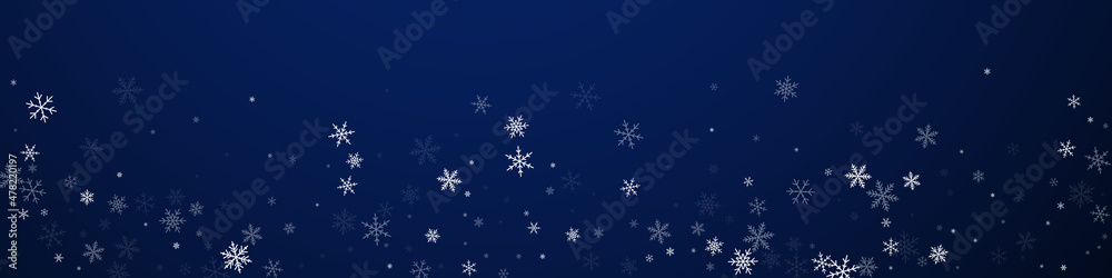 Sparse snowfall Christmas background. Subtle flyin Sparse snowfall Christmas background. Subtle flyin