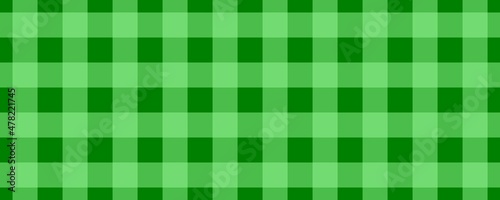 Banner, plaid pattern. Green on Pale Green color. Tablecloth pattern. Texture. Seamless classic pattern background.