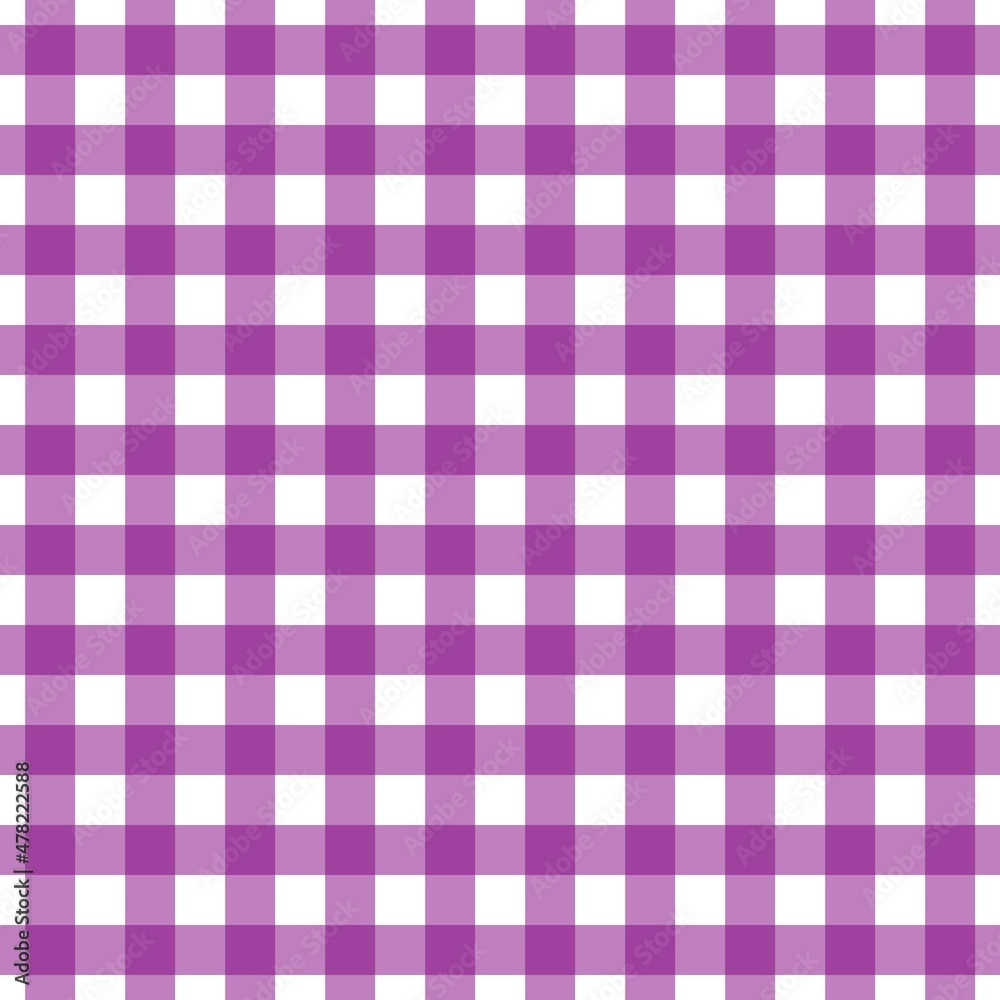 Plaid pattern. White on Purple color. Tablecloth pattern. Texture. Seamless classic pattern background. Plaid pattern. White on Purple color. Tablecloth pattern. Texture. Seamless classic pattern background.