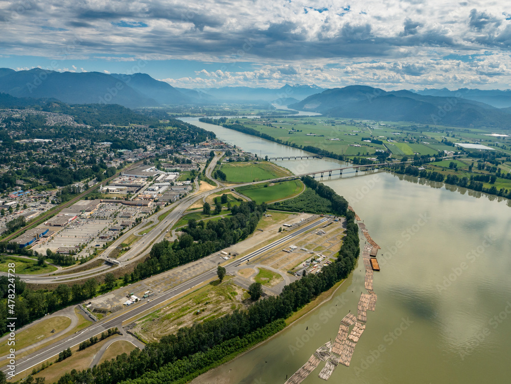 Stock Aerial Photo of Mission Raceway Mission BC  , Canada
