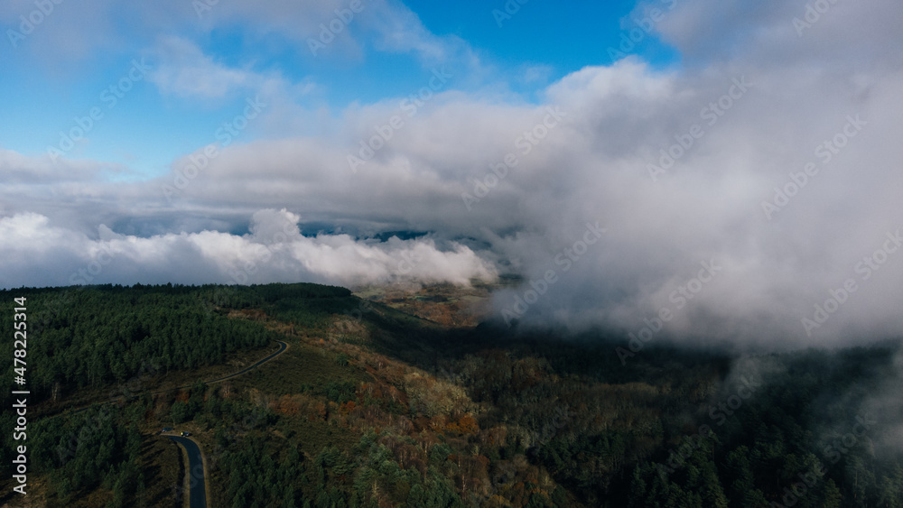 Fototapeta premium clouds over the mountains